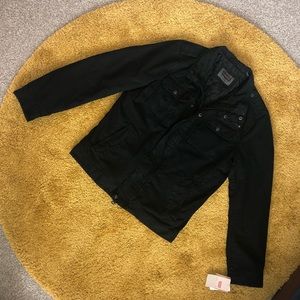 Levi’s Mens Charcoal utility style pocketed jacket